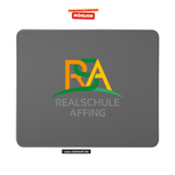 CT Mousepad - grau - Realschule Affing - Logo bunt