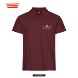 Clique BASIC Polo - Herren - burgundy - beidseitig bedruckt - Holbein Gymnasium Augsburg
