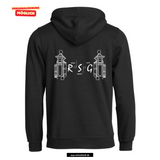 BASIC Hoody - Kinder - schwarz - Druck beidseitig - Robert Schumann Gymnasium