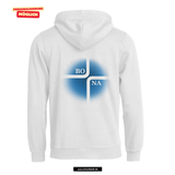 BASIC Hoody - Kinder - weiß - Druck beidseitig - V3 - St. Bonaventura Dillingen Gymnasium