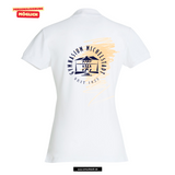 Clique BASIC Polo - Damen - weiß - Druck beidseitig - Michelstadt Gymnasium