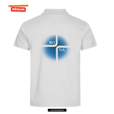 Clique BASIC Polo - Herren - weiß - Druck beidseitig - V3 - St. Bonaventura Dillingen Gymansium