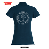 Clique BASIC Polo - Damen - dark navy - Druck beidseitig -  Oldenburg Grundschule Dietrichsfeld