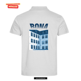 Clique BASIC Polo - Herren - weiß - Druck beidseitig - V1 - St. Bonaventura Dillingen Gymansium
