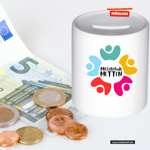 CT Spardose - Mittelschule Metten - Logo bunt
