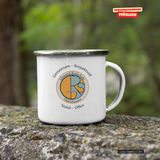 CT Emailletasse - weiß -  Realschule Glonntal - Logo