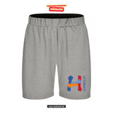 Clique BASIC Active Short - Kinder - grau meliert - Humboldtschule Leipzig - Logo bunt