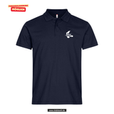 Clique BASIC Polo - Herren -dark navy - Druck beidseitig - Oberschule Braunlage