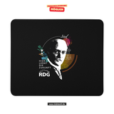 CT Mousepad - schwarz - Rudolf Diesel Gymnasium in Augsburg - Logo Kopf