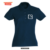 Clique BASIC Polo - Damen - dark navy - Druck beidseitig - back print - Maria Theresia Gymnasium Augsburg