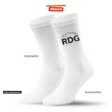 CT Tennissocken - weiß/weiß/schwarz - Schriftzug - Rudolf Diesel Gymnasium Augsburg