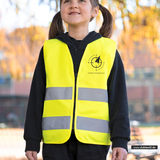 Korntex Warnweste Kids - neon - NORD Gymnasium Potsdam - Logo schwarz