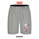 Clique BASIC Active Short - Kinder - grau meliert - Humboldtschule Leipzig - Logo Kopf