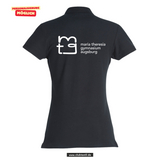 Clique BASIC Polo - Damen - schwarz- Druck beidseitig - Maria Theresia Gymnasium Augsburg