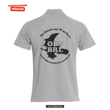 Clique BASIC Polo - Herren - grey melange - Druck beidseitig - Oberschule Braunlage