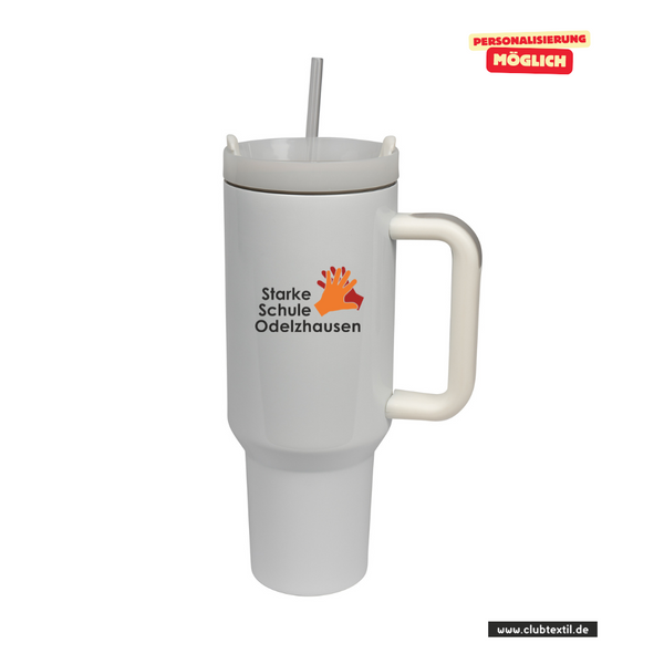 CT Edelstahl-Thermobecher - 1100ml - StanleyCup - Starke Schule Odelzhausen - Logo