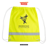 Korntex Gymbag - neon - Grundschule Steppach - Logo schwarz