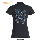 Clique BASIC Polo - Damen - schwarz - Druck beidseitig - back print - Maria Theresia Gymnasium Augsburg