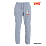 Clique BASIC Pants - Unisex - graumeliert - Humboldtschule Leipzig - Logo Kopf