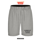 Clique BASIC Active Short - Unisex - grau meliert - Humboldtschule Leipzig - Schriftzug schwarz
