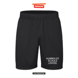 Clique BASIC Active Short - Unisex - schwarz - Humboldtschule Leipzig - Schriftzug weiß
