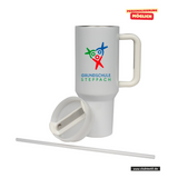 CT Edelstahl-Thermobecher - 1100ml - StanleyCup - Grundschule Steppach - Logo