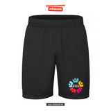 Clique BASIC Active Short - Unisex - schwarz - Mittelschule Metten - Logo bunt