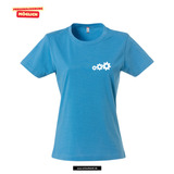 Clique BASIC T - Damen - turquoise- beidseitig bedruckt - Gottlieb-Daimler-Schule Ludwigsfelde