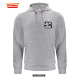 BASIC Hoody - Kinder - grau meliert - Druck beidseitig - Maria Theresia Gymnasium Augsburg