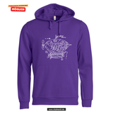 BASIC Hoody - Unisex - lila - Echterdingen Zeppelinschule