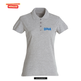 Clique BASIC Polo - Damen - melange - Druck beidseitig - V2 - St. Bonaventura Dillingen Gymnasium
