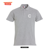 Clique BASIC Polo - Herren - grau - beidseitig bedruckt - Aspach Conrad-Weiser-Schule
