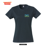 Clique BASIC T - Damen - dark navy - beidseitig bedruckt - Städtische Sekundarschule Straelen