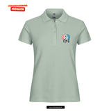 Clique BASIC Polo - Damen - sage green - Druck beidseitig - Ernst-Abbe-Gymnasium Jena