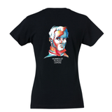 Clique BASIC T- Damen - schwarz - Illustration - Humboldtschule Leipzig