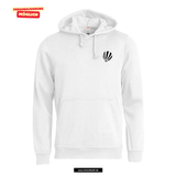 BASIC Hoody - Kinder - weiß - Druck beidseitig - einfarbig - Gebrüder-Montgolfier-Gymnasium Berlin