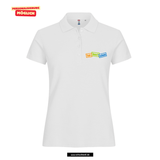 Clique BASIC Polo - Damen - weiß - Druck beidseitig - Verbundsschule Everswinkel