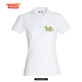 Clique BASIC Polo - Damen - weiß  - Torquato-Tasso-Schule München