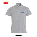 Clique BASIC Polo - Herren - melange - Druck beidseitig - V2 - St. Bonaventura Dillingen Gymnasium