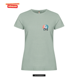 Clique BASIC T - Damen - sage green - beidseitig bedruckt - Ernst-Abbe-Gymnasium Jena
