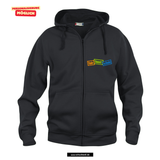 Clique BASIC Hoody Full zip - Uni - schwarz - beidseitig bedruckt - Verbundsschule Everswinkel