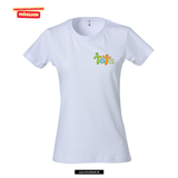 Clique BASIC T- Damen - weiß - Torquato-Tasso-Schule München