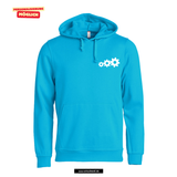 BASIC Hoody - Kinder - turquoise - Druck beidseitig - Gottlieb-Daimler-Schule Ludwigsfelde