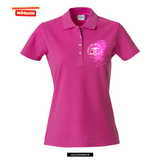 Clique BASIC Polo - Damen - pink - Druck beidseitig - Michelstadt Gymnasium
