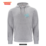 BASIC Hoody - Kinder - grau meliert - Druck beidseitig - Büchen Friedegart Belusa GS