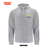 BASIC Hoody - Kinder - grau meliert - Druck beidseitig - Steinmühle Marburg