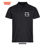 Clique BASIC Polo - Herren - schwarz - Druck beidseitig - back print - Maria Theresia Gymnasium Augsburg