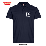 Clique BASIC Polo - Herren - dark navy - Druck beidseitig - back print - Maria Theresia Gymnasium Augsburg