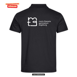 Clique BASIC Polo - Herren - schwarz - Druck beidseitig -  Maria Theresia Gymnasium Augsburg
