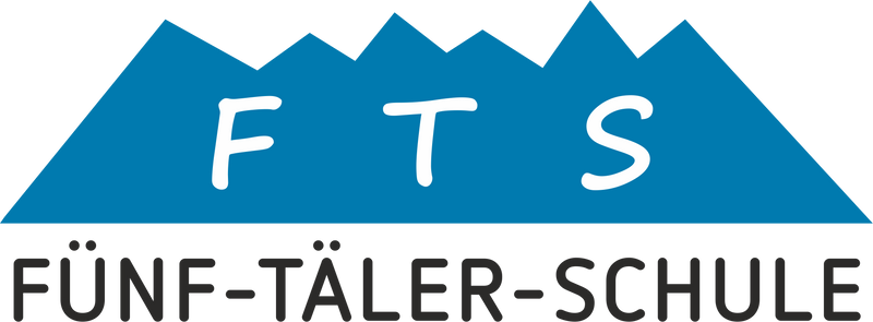 CT Geldbörse - blau - 5-Täler-Schule - Logo schwarz
